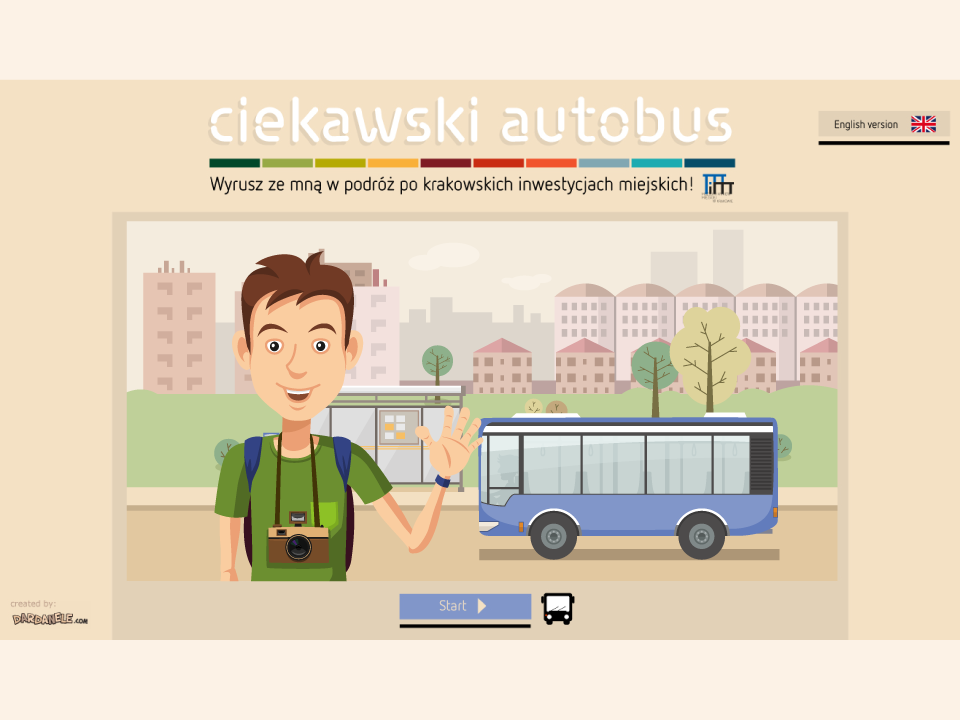 Ciekawski Autobus - aplikacja edukacyjna. Muzeum Inżynierii Miejskiej w Krakowie